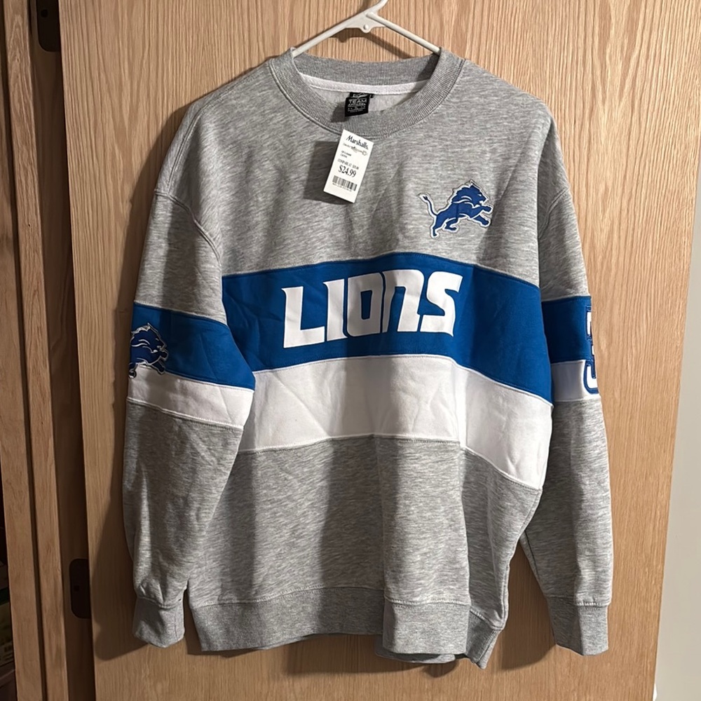 NFL Gray and Blue Crewneck Sweater